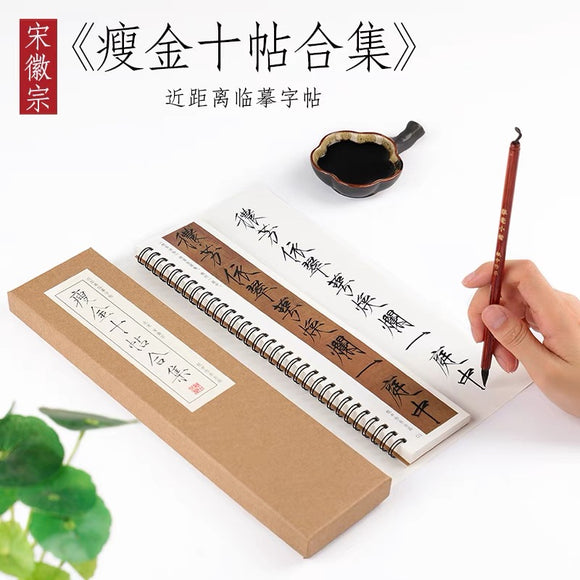 近距离字卡：瘦金十帖合集