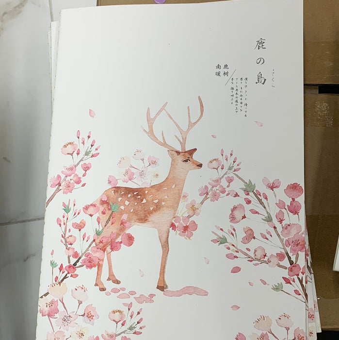 B5 Stitch-Bound Notebook B5车线本 鹿的岛
