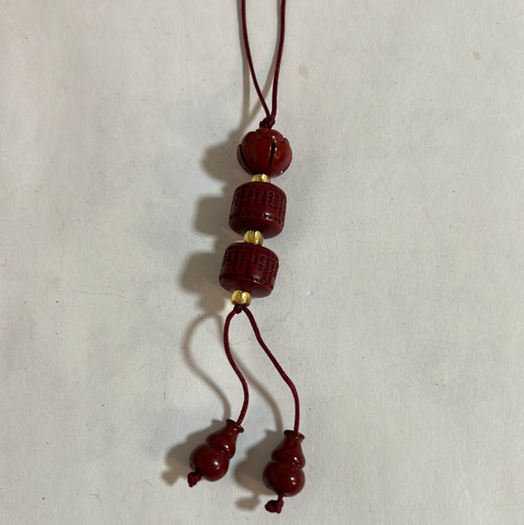 紫金砂金刚经雕刻小挂饰