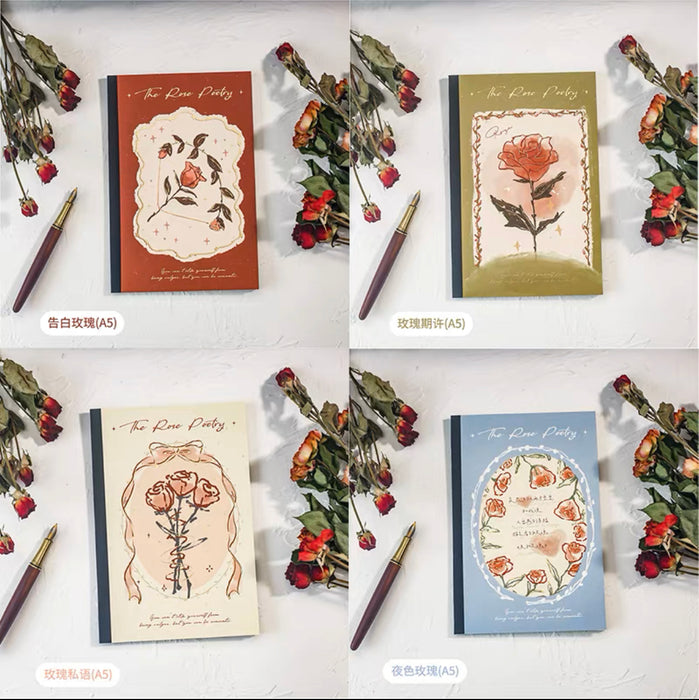 MR.PAPER Rose Series Notebook A5 纸先生沉落玫瑰无线胶套笔记本A5