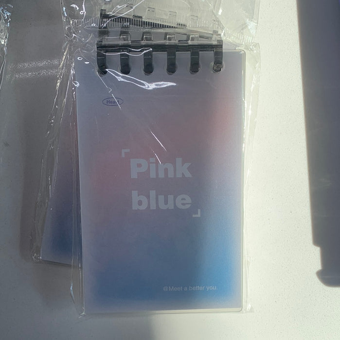 Loose-Leaf Pocket Notebook - Pink Blue活页随身本