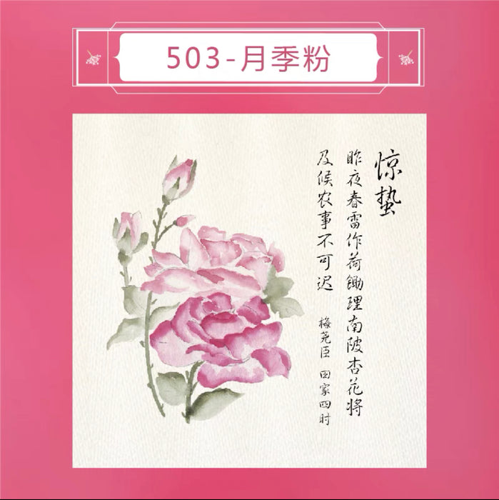 PENBBS INK 坛水二十四节气彩墨 35ml 月季粉 惊蛰
