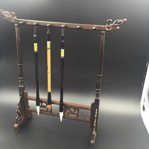 12针鸡翅木笔挂