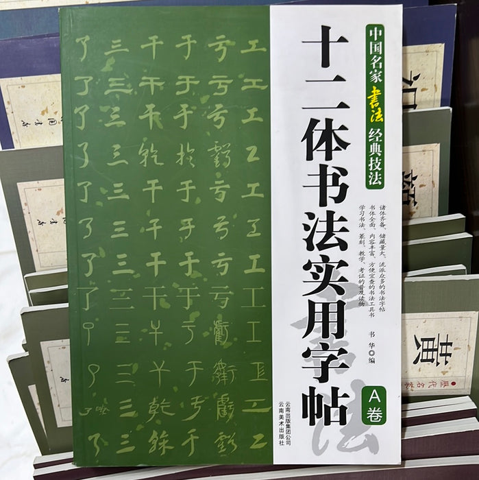 十二体书法实用字帖 A卷