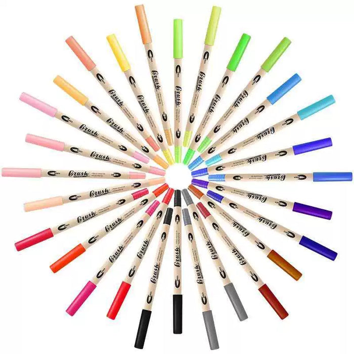 DS-2002 Water Based Brush Marker 点石DS-2002软头水性马克笔