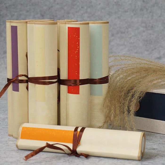 禅意文房雅居书法空白小挂轴 浅仿古