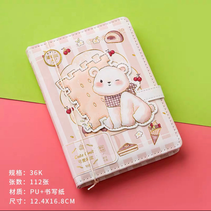 Magnetic Journal Notebook - Cake 可爱限定手帐本磁扣本A5蛋糕味