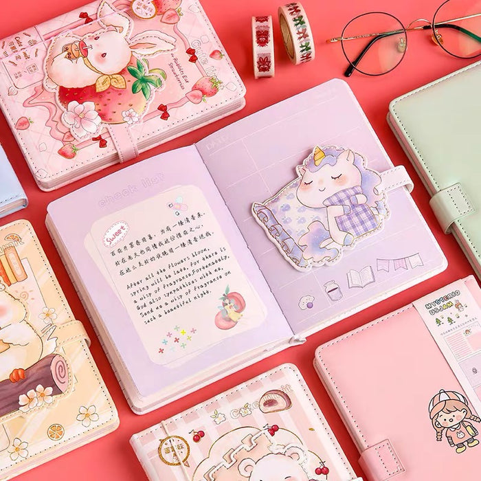 Magnetic Journal Notebook - Cake 可爱限定手帐本磁扣本A5蛋糕味