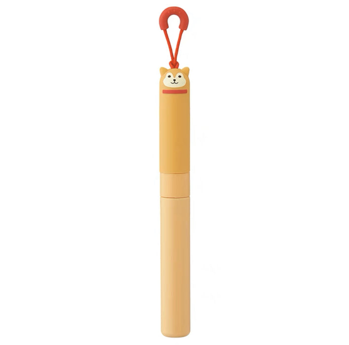 LIHIT LAB. PUNILABO Pen Shape Scissors 喜利PUNILABO硅胶笔式便携剪刀：柴犬