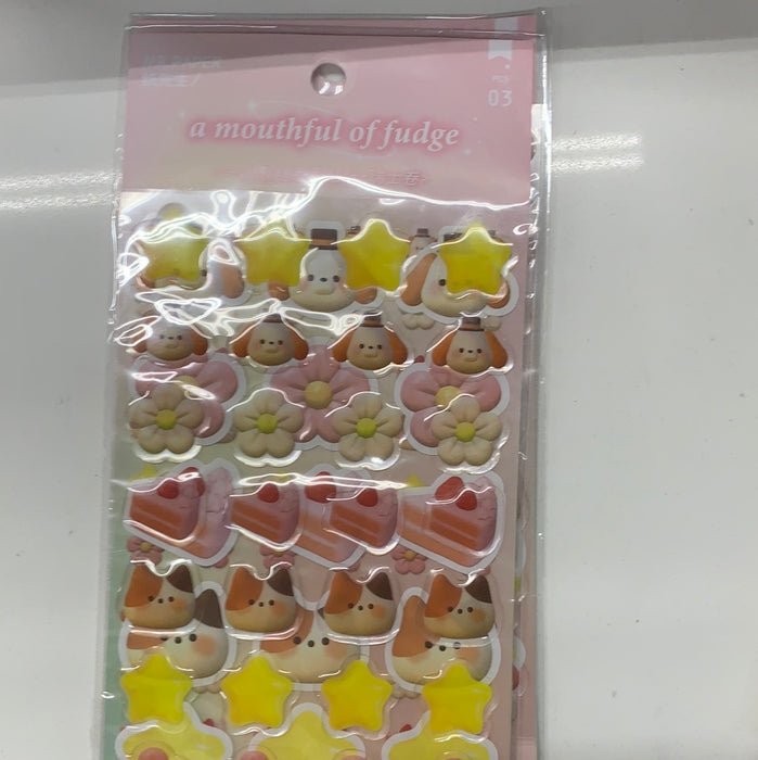 MR.PAPER Decoration Stickers - A Mouthful of Fudge 纸先生萌系装饰贴纸 小蛋糕