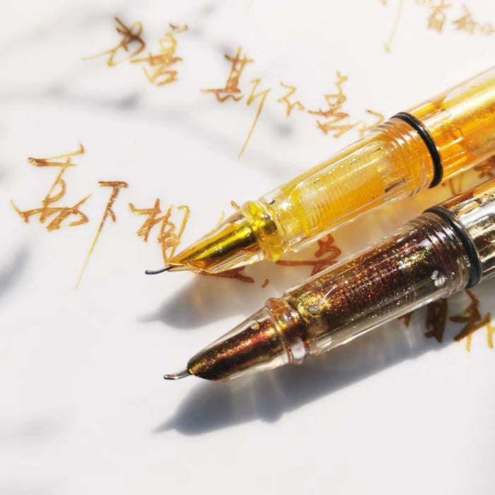 Transparent Brush Pen 透明美工笔 活塞上墨 赠送5ml彩墨