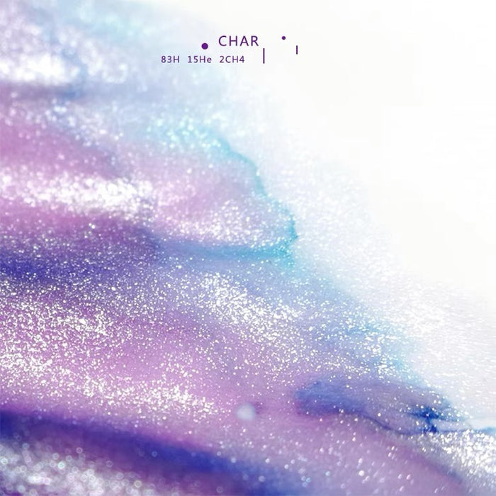 Colored Non-Carbon Ink 金粉彩墨非碳素墨水 18ml 紫色渐变