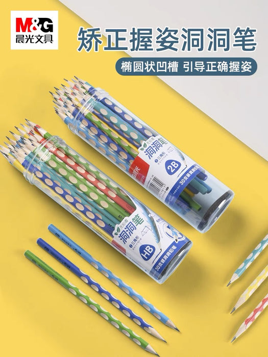 M&G Ergonomic Pencil - HB 30pcs 晨光洞洞笔HB 30支