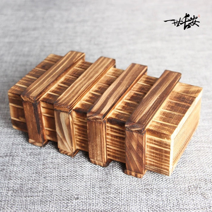 Wooden Puzzle Box 三开机关盒