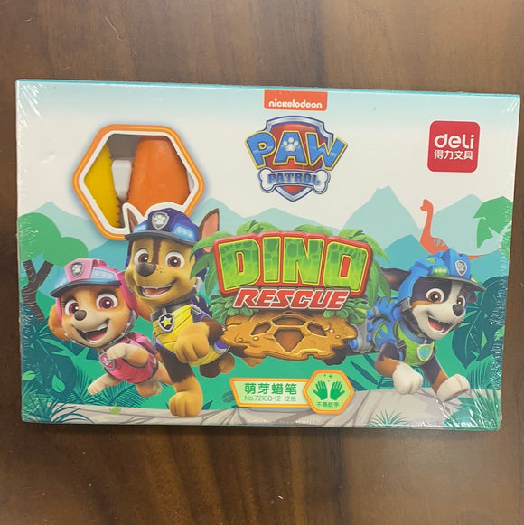 得力汪汪队12色蜡笔