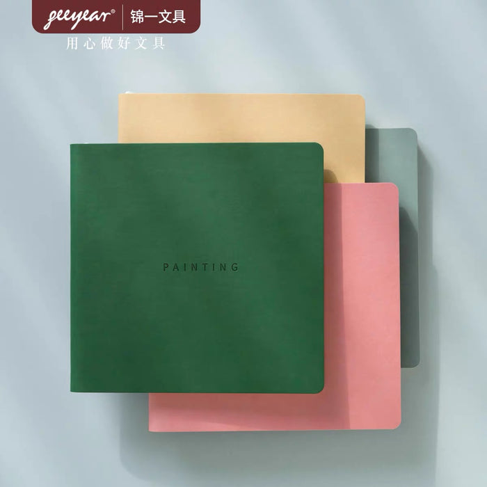 GEEYEAR Blank Painting Book - Random Color 锦一空白绘画本素描本笔记本 颜色随机