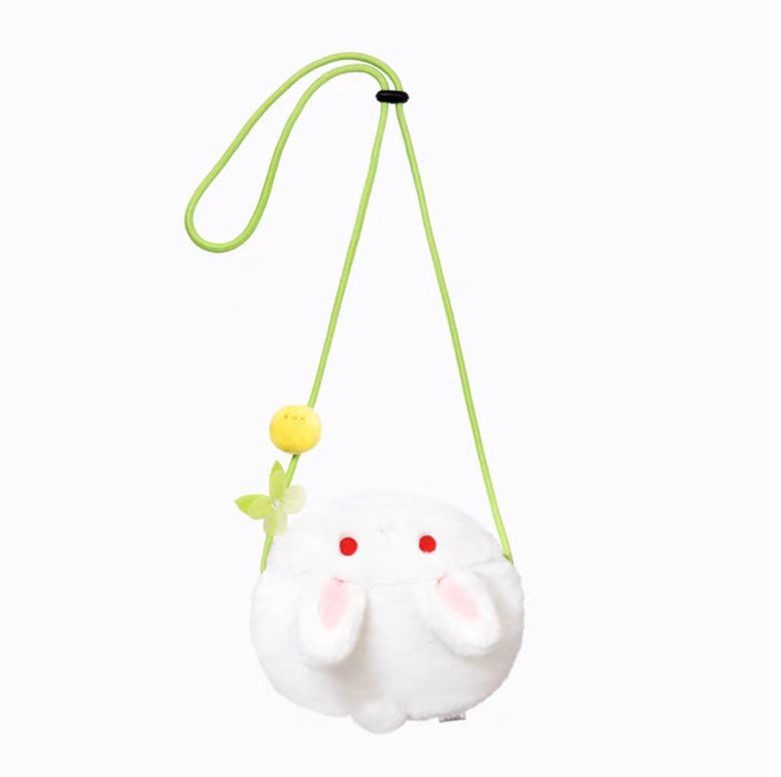 故宫淘宝文创小玉兔橘猫斜挎包毛绒包包卡通