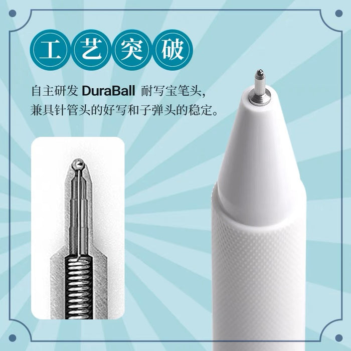 KACO Gel Ink Pen Box Set 5pcs 0.5mm KACO&清华大学艺术博物馆联名-青春 0.5彩色按动式中性笔5支装