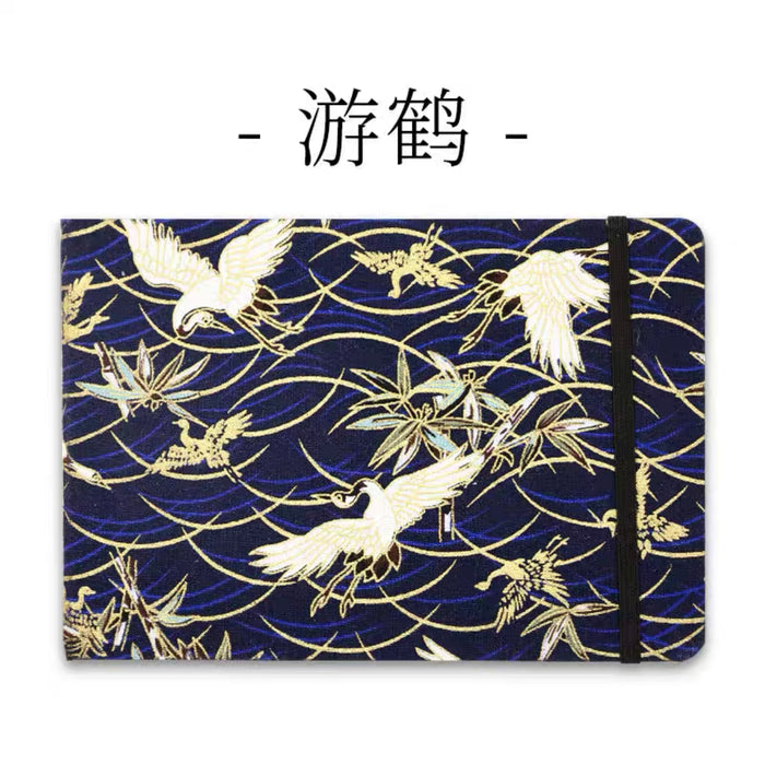 Fabric Watercolor Sketchbook 布艺水彩本300g 32K 中粗 20页 游鹤