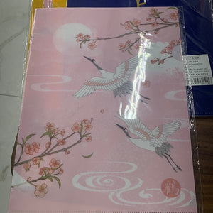 仙鹤文件夹  云中仙  粉