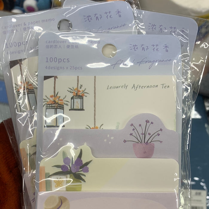 CardLover Memo Paper - Flower Fragrance - 4 Designs x 25 pcs 信的恋人异形便签纸 浓郁花香 4款，25张/款